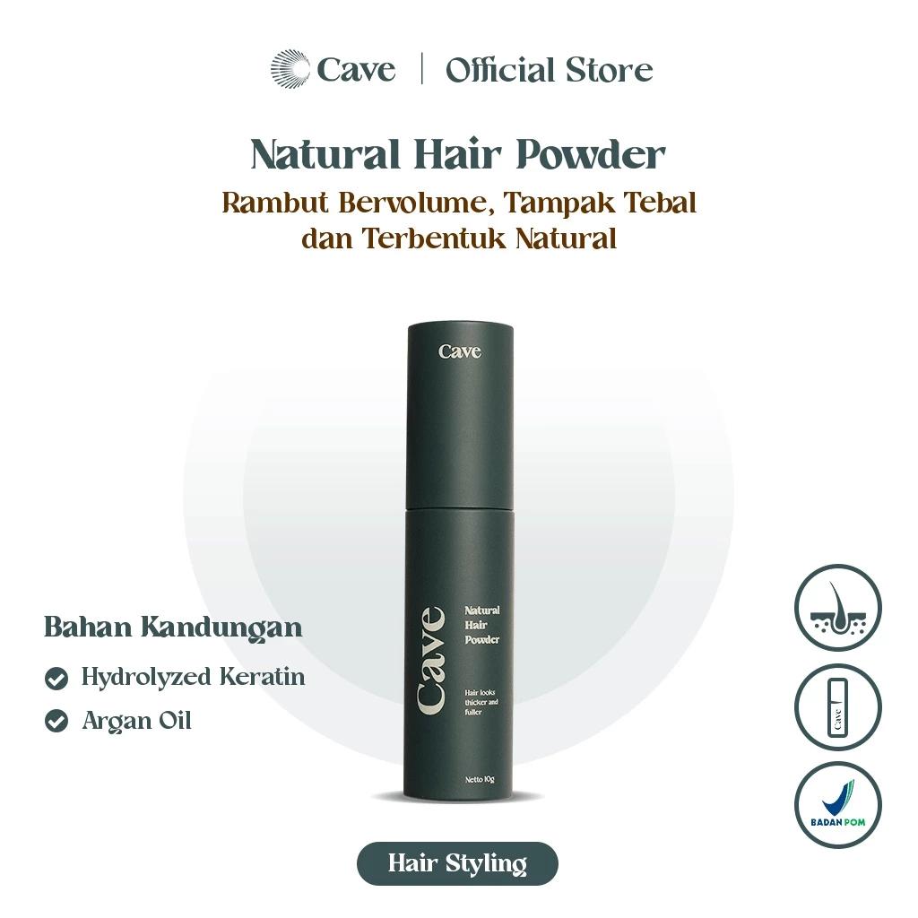 Cave Natural Hair Powder 10 gr – Volumizing Matte Finish Hair Styling Powder with Keratin & Argan Oil
