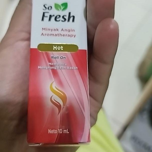 So Fresh Aromatherapy Oil Hot – 2x10ml Herbal Roll-On for Muscle Pain, Headache & Relaxation Relief