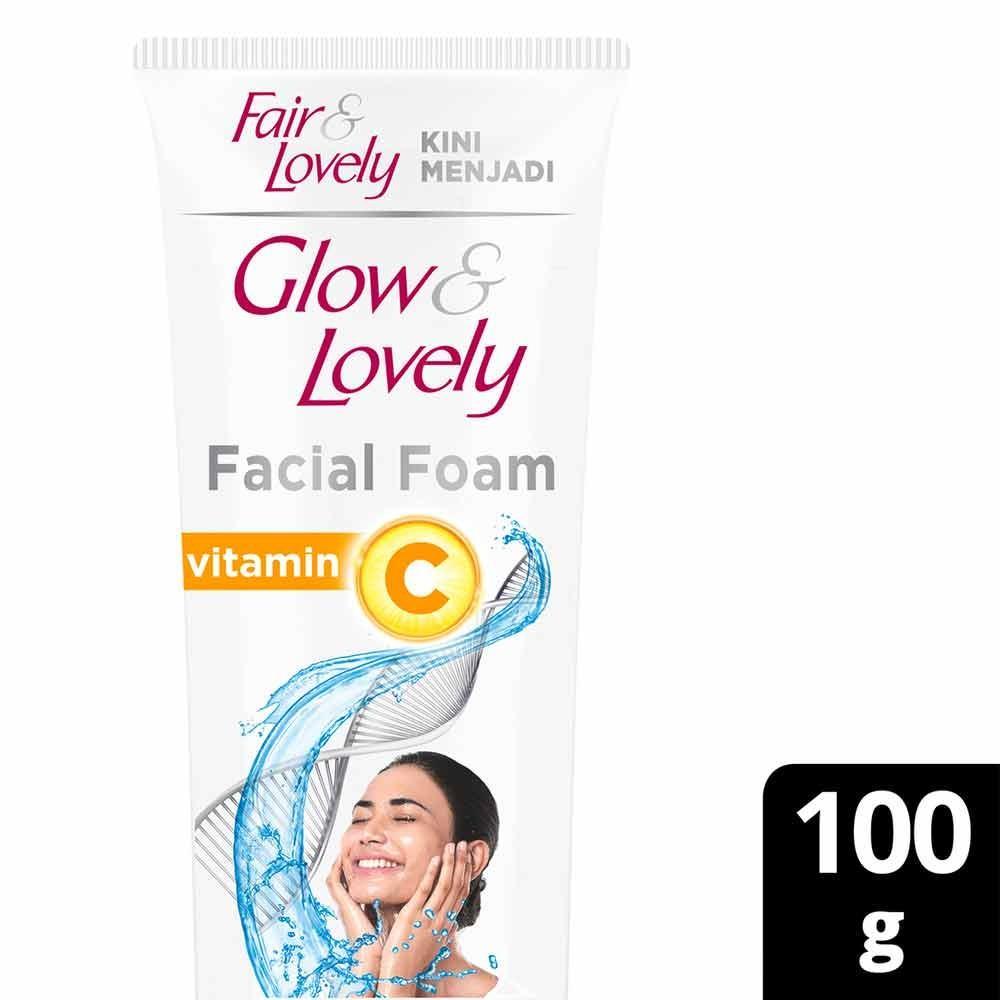 Glow & Lovely Multivitamin Facial Foam Derma Glow 100g | Deep Cleanser for Brighter, Healthier Skin