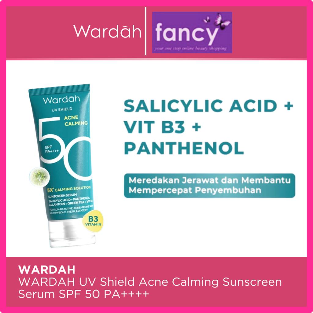 Wardah UV Shield Acne Calming Sunscreen Serum SPF 50 PA++++ | 40ml / 25ml NEW!