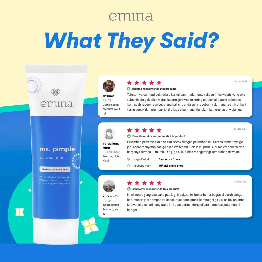 Emina Ms. Pimple Acne Solution Face Wash 50 mL Twin Pack - Sebum Control & Anti Inflamasi for Acne Treatment