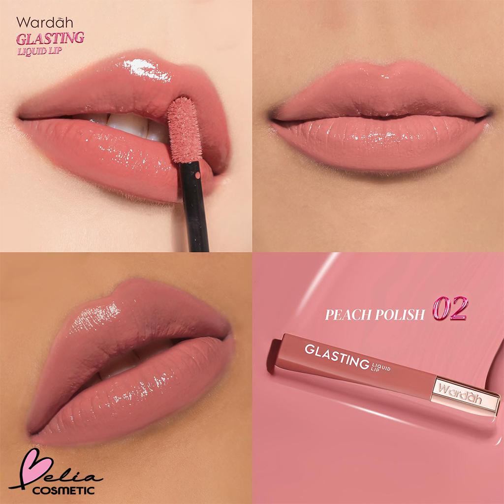 WARDAH Glasting Liquid Lip – Glassy Shine | High Pigment | Lightweight & Non-Sticky