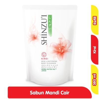 Shinzu’i Skin Lightening Body Wash – Kirei Refill 380ml | With Herba Matsu Oil & Natural Brightening Formula | Smooth, Radiant, and Fresh Skin Every Day