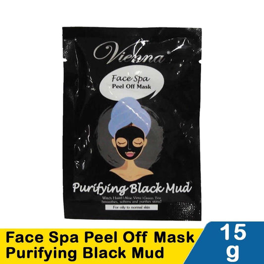 Vienna Face Spa Peel Off Mask Black 15g – Deep Cleanse & Detox with Charcoal Power