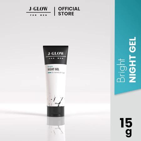 J-GLOW FOR MEN Bright Night Gel: Your Nightly Solution for Brighter Skin 15g
