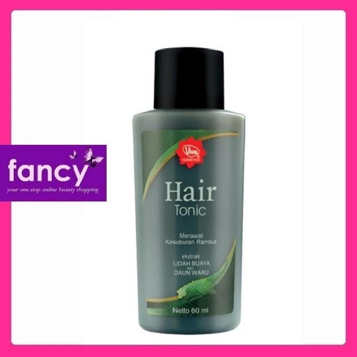 Viva Hair Tonic Hitam 60ml [Hair Tonic rambut mengandung Ektrak Lidah Buaya dan Ekstrak Daun Waru]