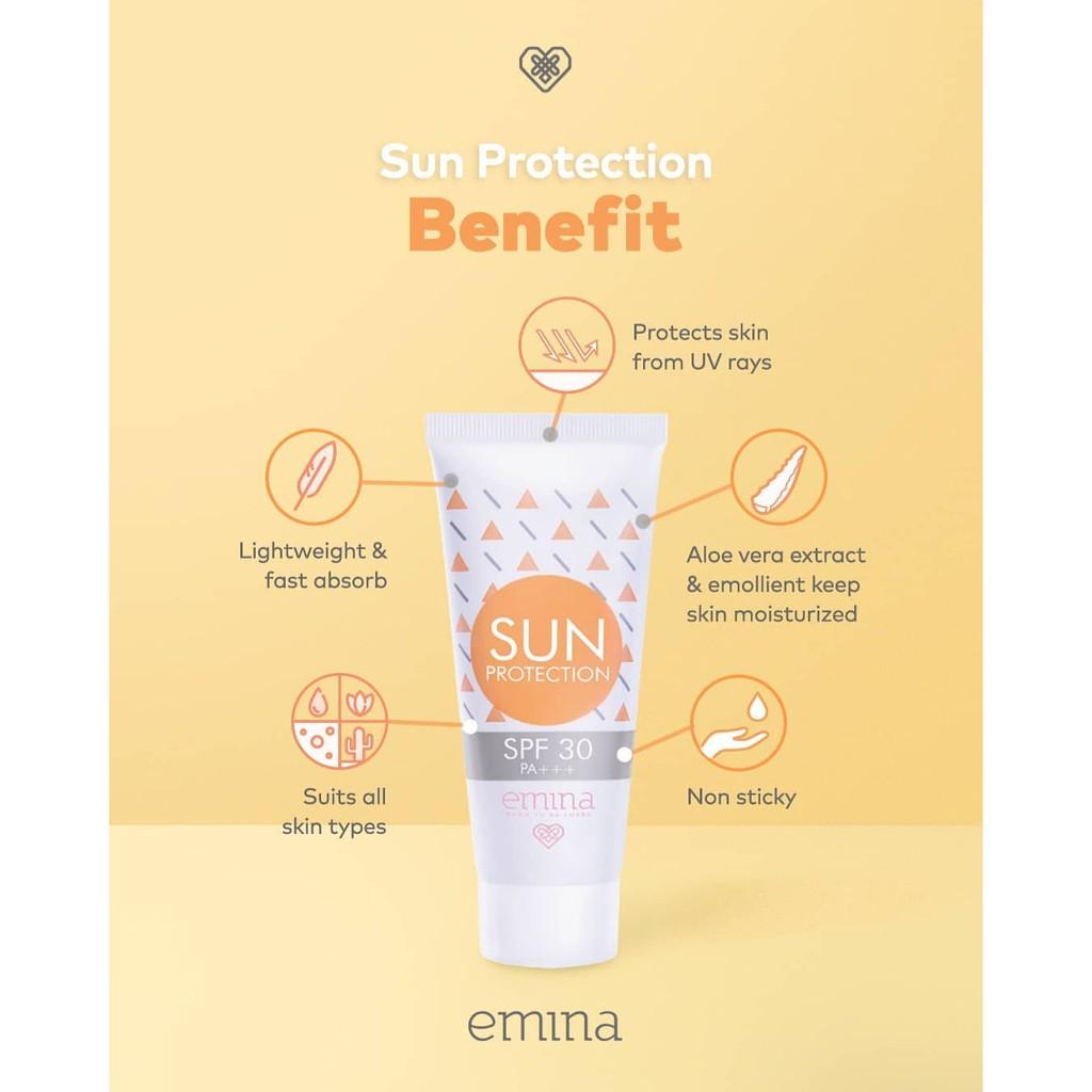 Emina Sun Protection & Sun Battle SPF Series | SPF 30 / SPF 45 / SPF 50 PA+++ | Serba Ada