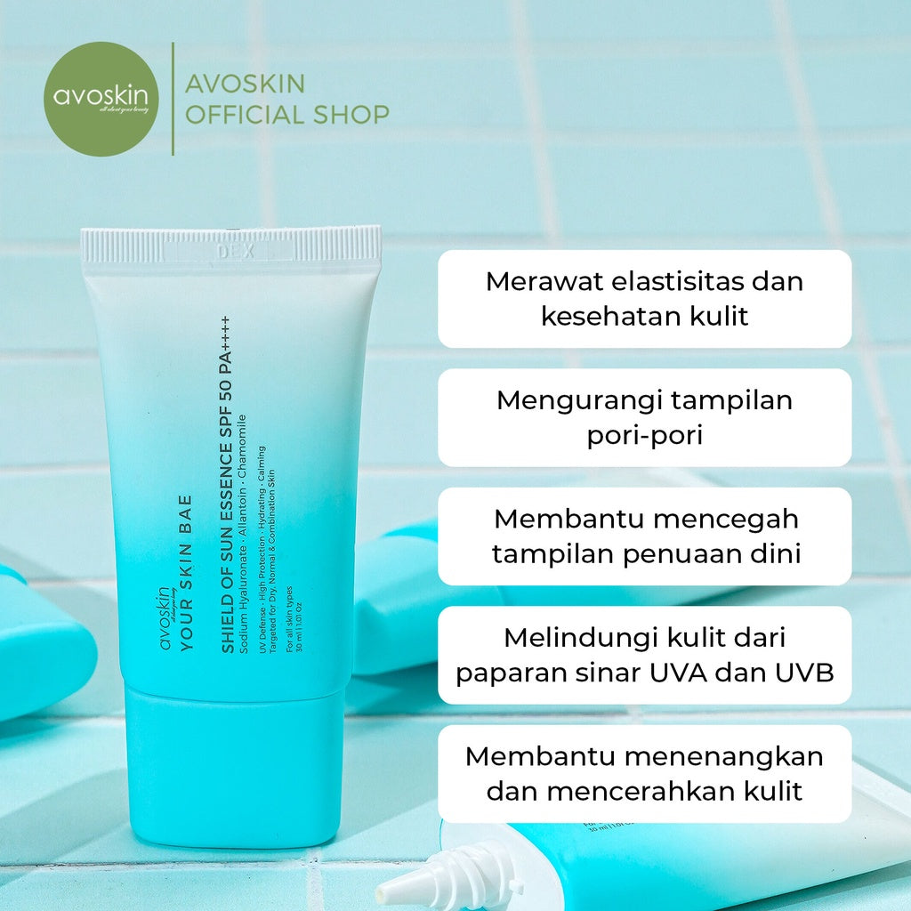 Sunscreen Avoskin Your Skin Bae Shield of Sun SPF 50 PA++++ 30ml
