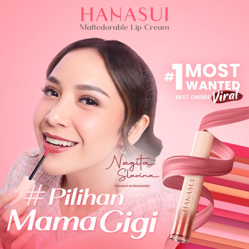 Hanasui Mattedorable Lip Cream Matte - Matcha Latte & Boba Series Halal Certified Lip Gloss