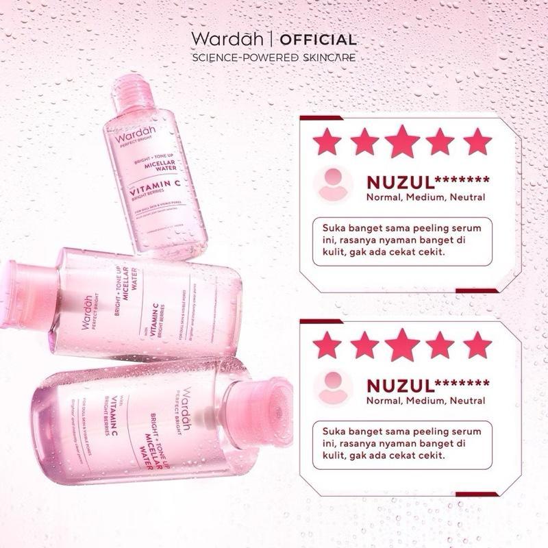 Wardah Brightening Tone-Up Micellar Water for All Skin Types – Deep Clean & Glow Boost