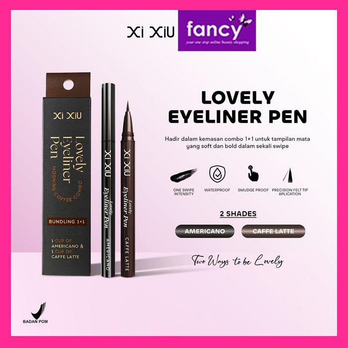 XI XIU [NEW LAUNCHING] LOVELY EYELINER PEN Morning Coffee Combo 2in1 BLACK + BROWN