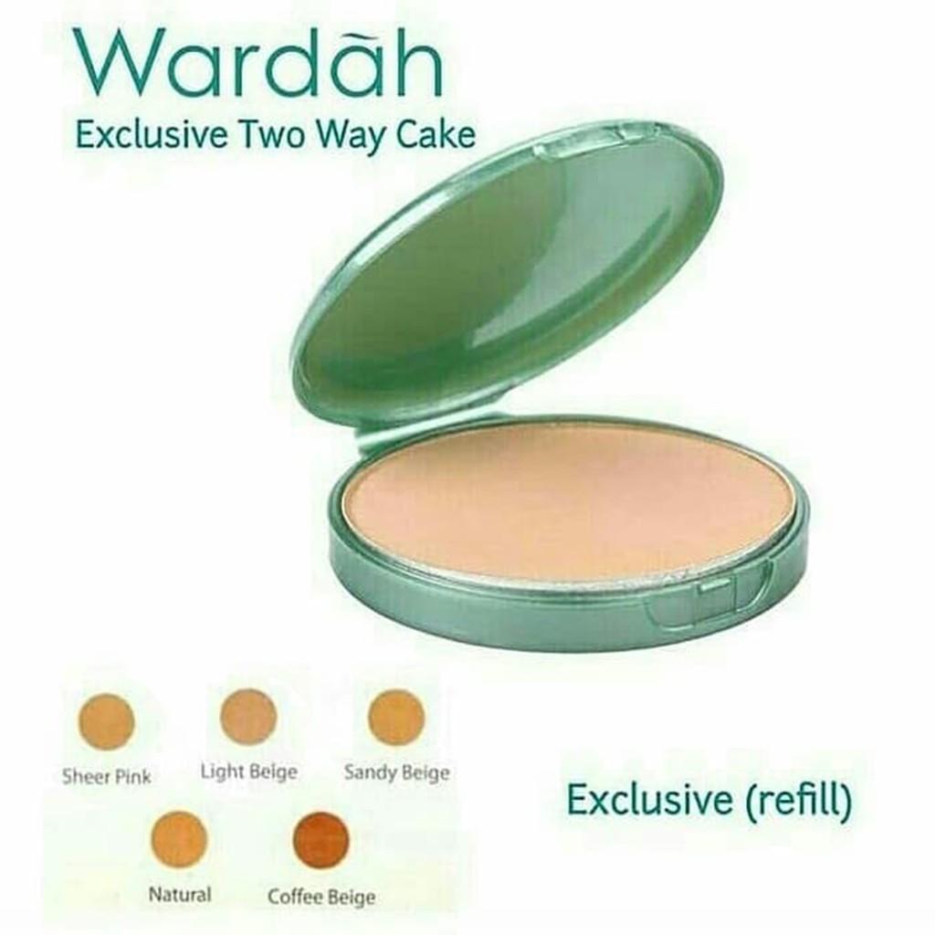 Wardah Exclusive Two Way Cake – Foundation + Powder | Full Size / Refill | BPOM Safe