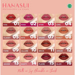 Hanasui Mattedorable Lip Cream Moisturizing Lip & Cheek (Perona Bibir dan Pipi) / BOBA / MATCHA LATTE