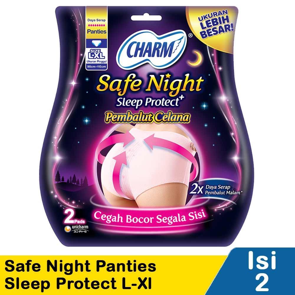 Charm Safe Night 42cm Sanitary Pads – 14’s with Wings | Extra Long Overnight Protection for Worry-Free Sleep