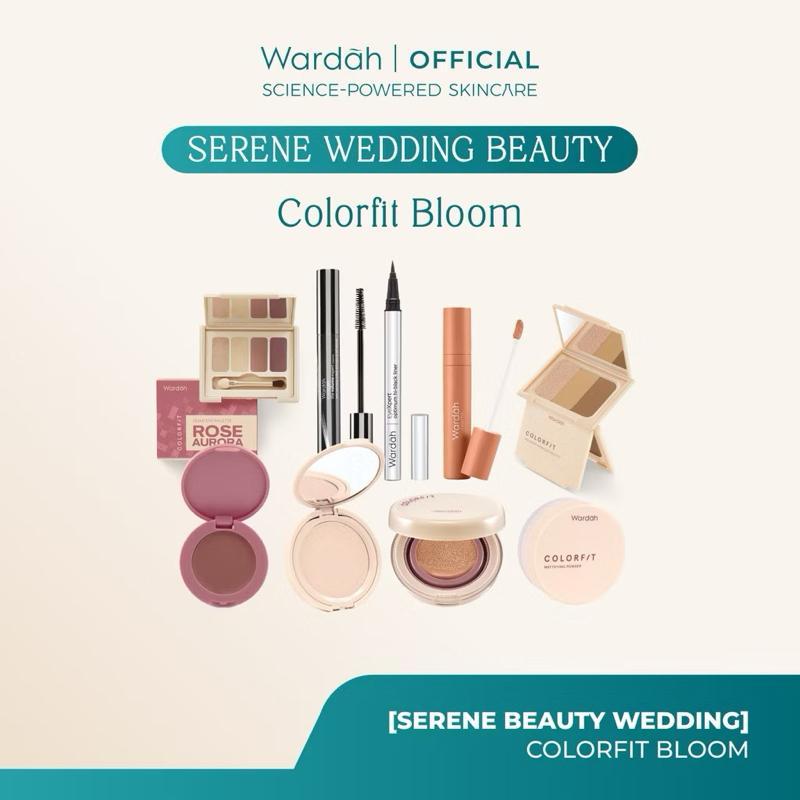 Wardah Wedding Skincare & Makeup Box | All Series for Acne, Dull, Aging, Dry Skin + FREE Hydrabalm!