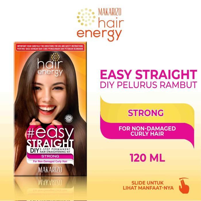 Makarizo HairEnergy EasyStraight Set - 120ml Straightening Cream & Milky Neutralizer for Healthy Shiny Straight Hair
