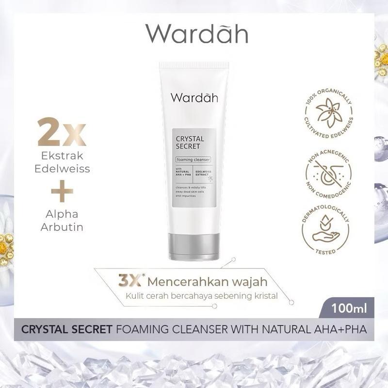 CrystalGlow Bright Foaming Cleanser by Wardah – 100ml
