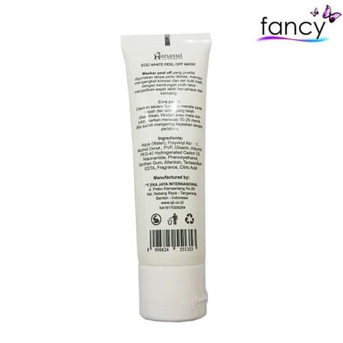 Hanasui Egg White Peel Off Mask 85g – Deep Cleansing Face Mask Tube