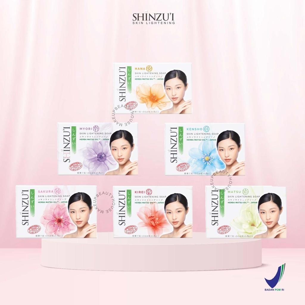 SHINZU'I Skin Lightening Bar Soap - Herbal Whitening & Moisturizing Soap for Radiant Skin with Various Floral Fragrances