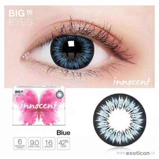 SOFTLENS INNOCENT 16 MM BY EXOTICON FREE LENSCASE / SOFLEN / SOFLENS / SOFTLEN / INOSEN / INOCENT / BIG EYES / BOSSEXO / 1