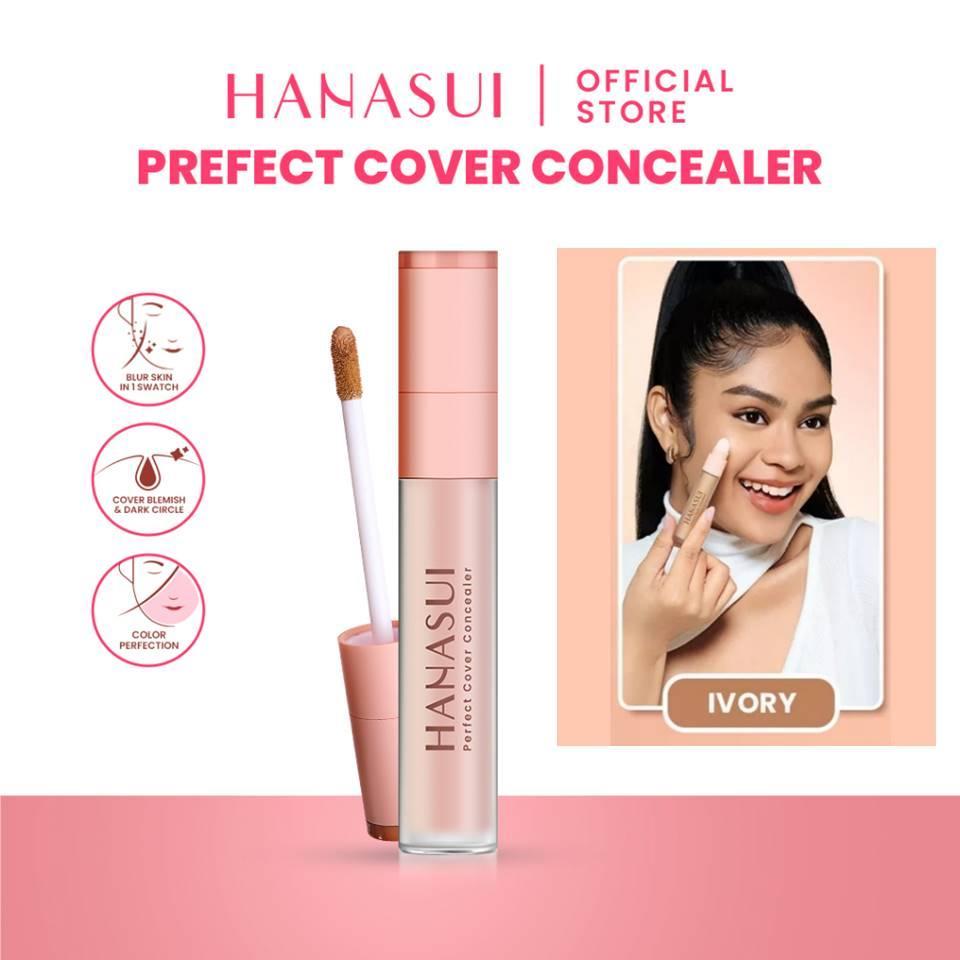 Hanasui Base Make Up Series - Poreless Mattifying Primer Perfect Stay Foundation & Perfect Cover Concealer Makeup Set