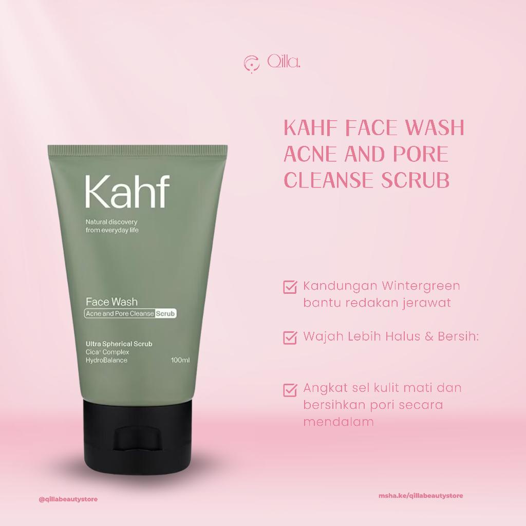 Kahf – Acne & Pore Cleanse Face Wash Scrub 100ml | Deep-Cleaning Scrub for Men with Acne-Prone Skin