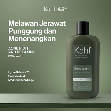 Kahf Body Wash Acne Fight & Relax – Men’s Liquid Body Soap with Salicylic Acid & Allantoin, 200ml