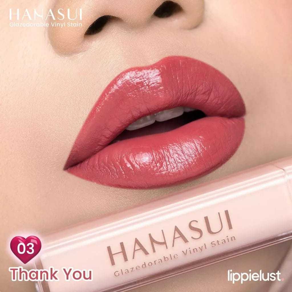 HANASUI - Glazedorable Vinyl Stain | Glossy Long Lasting Lip Stain