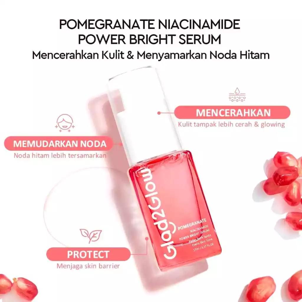 GLAD2GLOW 3in1 Bundle – Glow-Up Kit with Serum & Moisturizer, Milk & Pomegranate