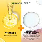 Garnier Micellar Water Vitamin C 125ml 3 pcs - Skincare Pembersih Wajah & Makeup Kulit Cerah