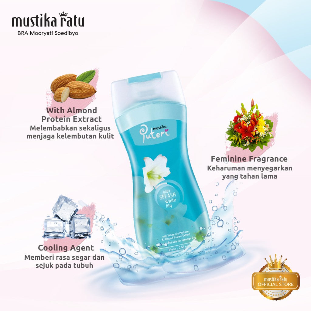 Mustika Puteri Body Splash White Lily 135ml Parfum Cologne