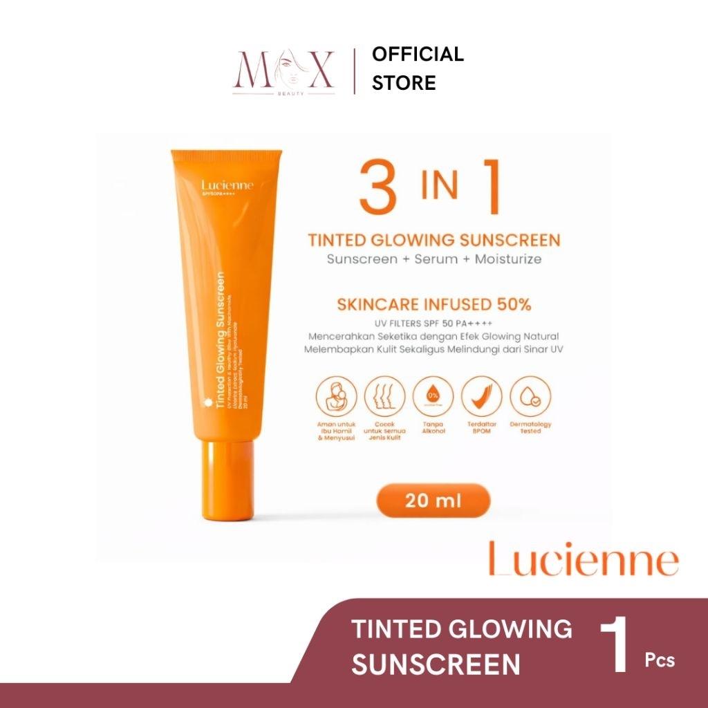 LUCIENNE - Tinted Glowing Sunscreen | Auto Glowing Foundie Versi Ringan