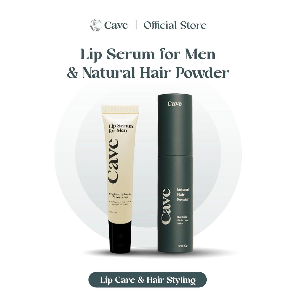 Cave Lip Serum & Natural Hair Powder - The Men's Grooming Duo