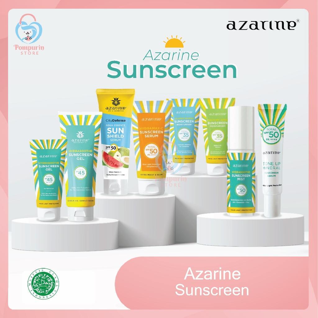 Azarine Sunscreen Series - Hydrasoothe Mist & HydraMax-C Serum SPF 50 PA+++ Moisturizer for Sun Protection