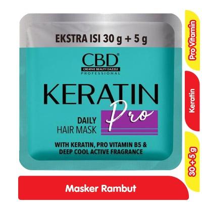 CBD Keratin Pro Hair Mask Sachet 30 + 5 g | Deep Repair & Shine Boost for Damaged Hair