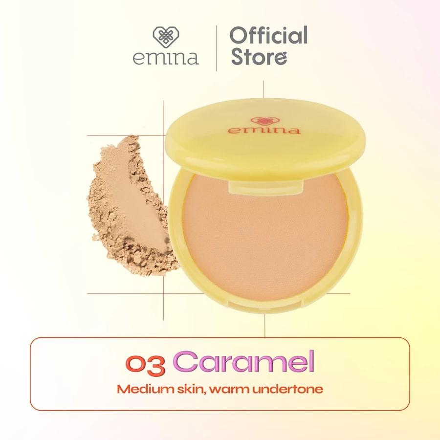 Emina Daily Matte Compact Powder x Muzik Tigerr 11 g - Matte Finish Compact Powder