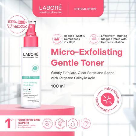 Labore AcnePro Biome Micro Exfoliating Gentle Toner 100ml - Facial Exfoliating Toner for Acne-Prone Skin with Salicylic Acid