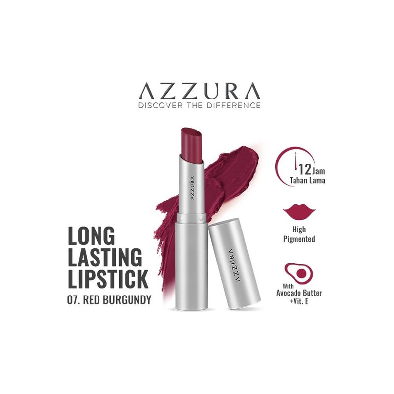 AZZURA Longlasting Lipstick 3gr 12 Jam Tahan Lama