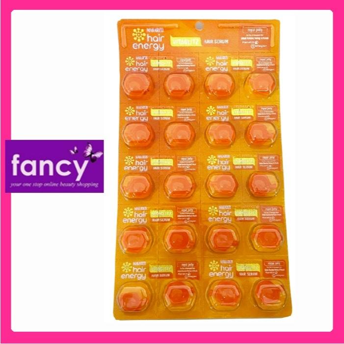 Makarizo Hair Energy VITAGLITZ Hair Keratin Serum ROYAL JELLY 1ml Satuan