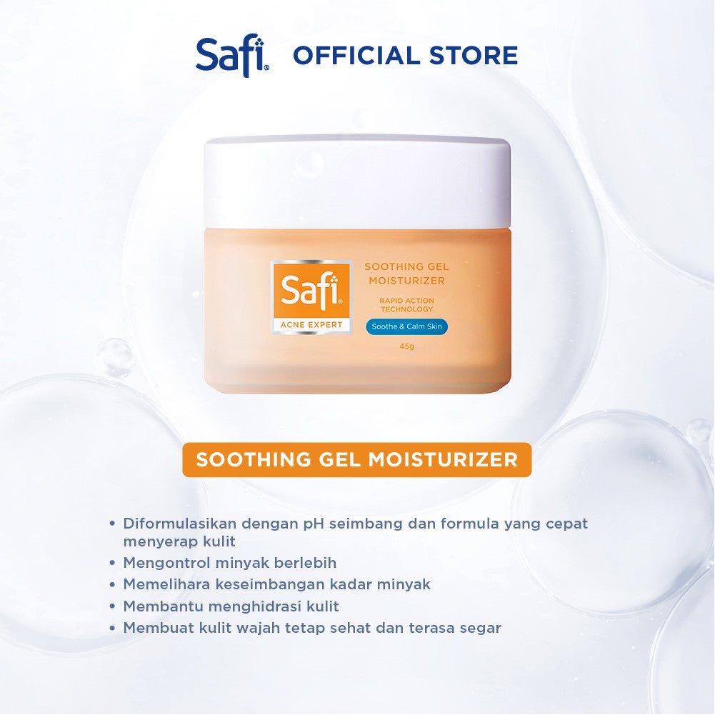 SAFI - Acne Expert - Soothing Gel Moisturizer 45gr - Cream Jerawat