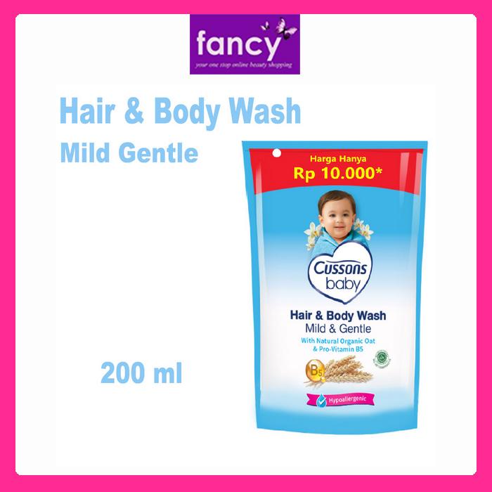 CUSSONS Hair Body Wash POUCH REFILL 55ml / 200ml Mild Gentle