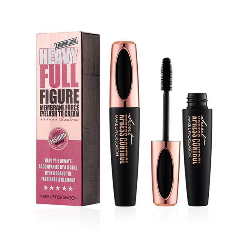 Makeup for Season Maskara Pemanjang Bulu Mata 4D Silk Fiber Maskara Anti Air Tahan Lama  Mascara Serat Sutra