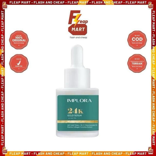 IMPLORA GleamGold 24K Radiance Serum – 20mL