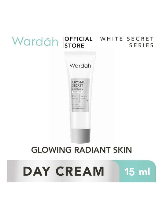 Wardah Crystal Secret Brightening Day Cream 15ml – Glow with Crystal-Clear Radiance
