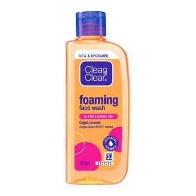 Clean & Clear Acne Clearing Foaming Facial Wash – Oil-Free Anti-Breakout Cleanser 100ml