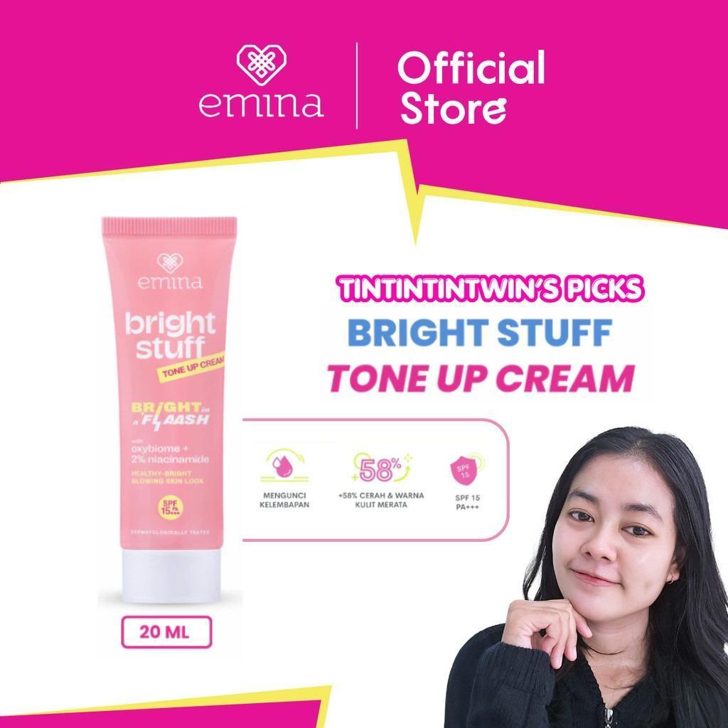 Emina Bright Stuff Tone Up Cream 20ml | Instant Brightening & Hydration for Natural Glow