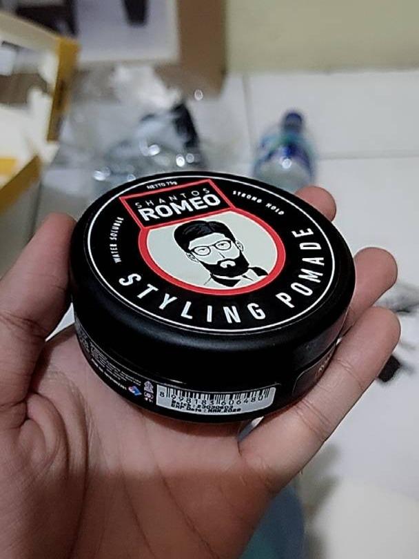 Shantos Romeo Styling Pomade Water Soluble 75g – Strong Hold, Sleek Finish & Easy Wash-Out | For Everyday Classic Looks