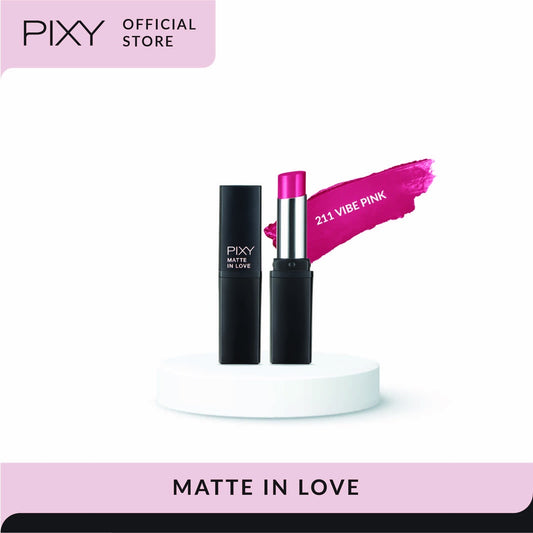 PIXY Lipstick Matte In Love 211 Vibe Pink