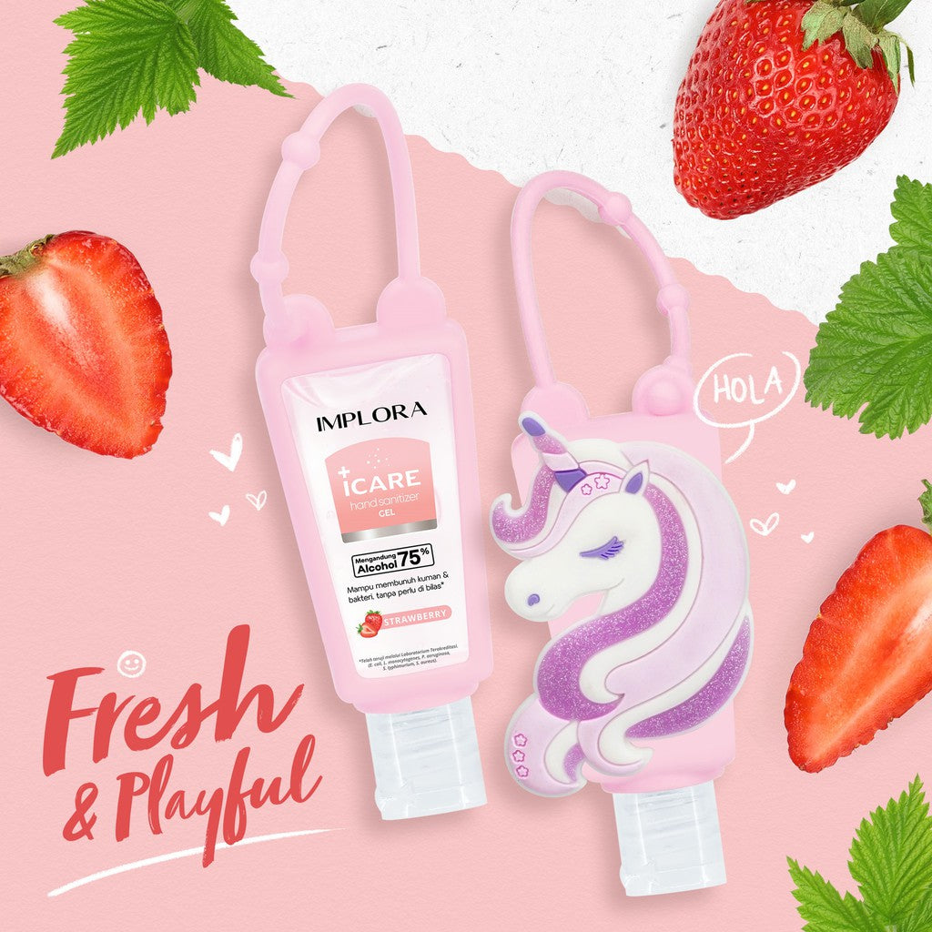 Implora Icare Hand Sanitizer Gel 30ml | Pembersih Tangan - Gantungan Karakter Soap Tanpa Bilas