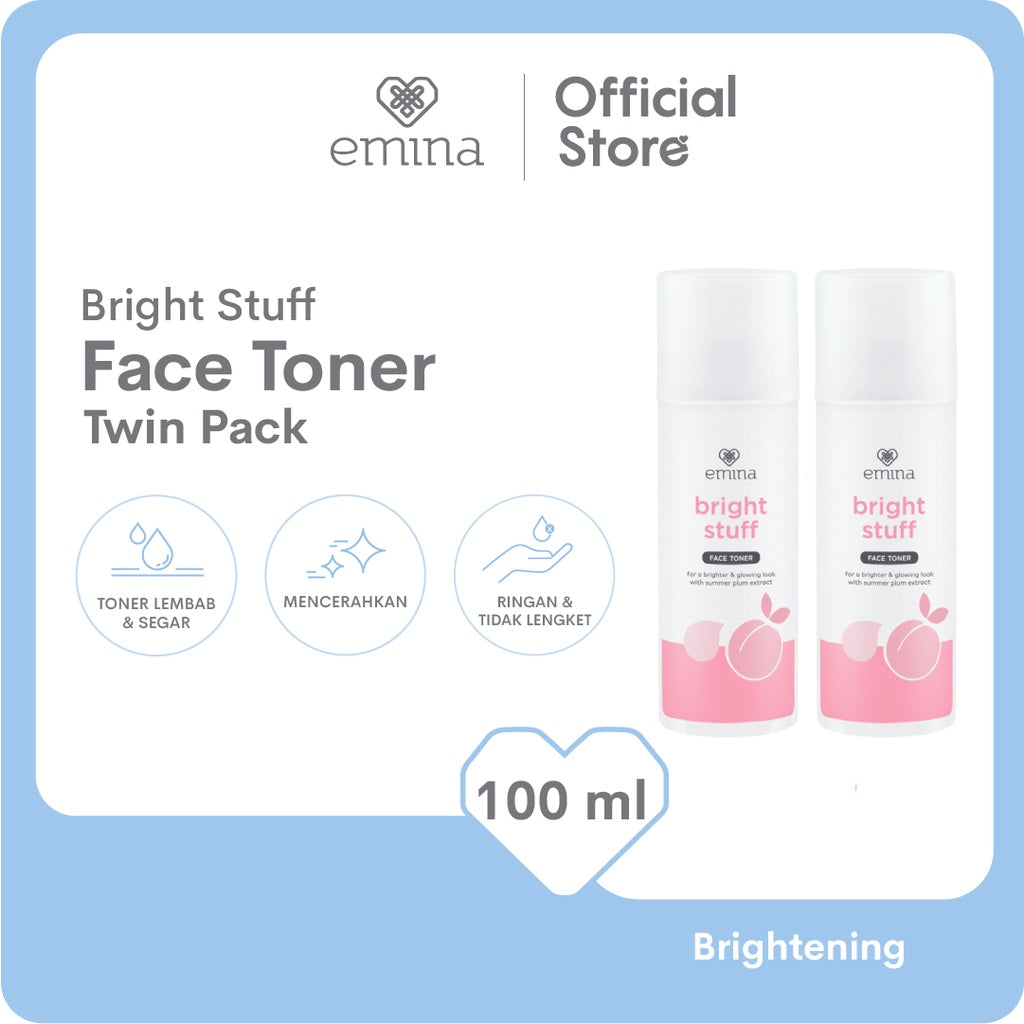 EMINA Bright Stuff Face Toner Twin Pack